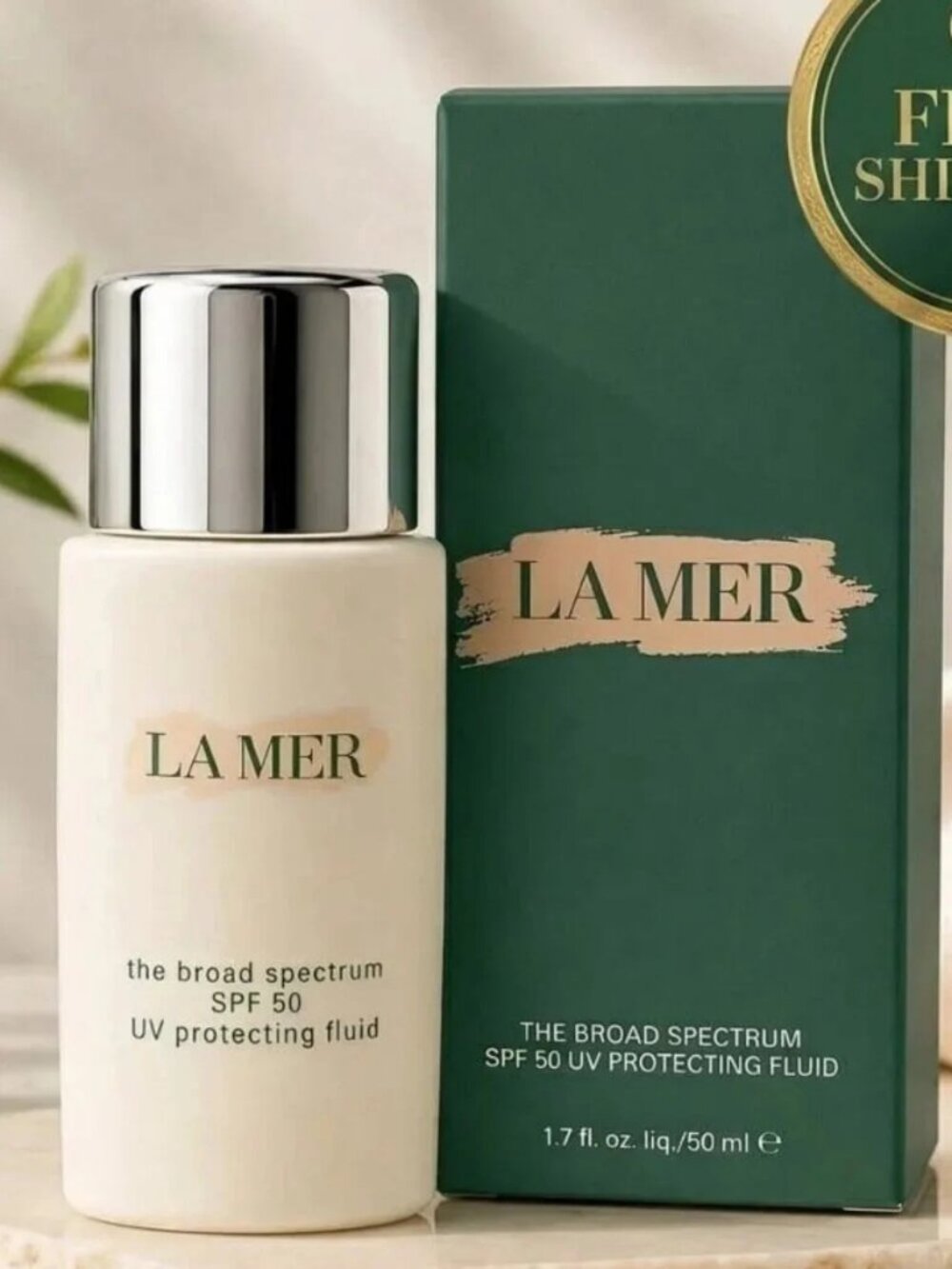 La Mer The Broad Spectrum SPF 50 UV Protecting Fluid - 1.7 Oz 50 mL - Full Size